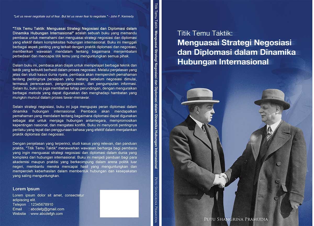 Sampul Titik Temu Taktik: Menguasai Strategi Negosiasi dan Diplomasi dalam Dinamika Hubungan Internasional