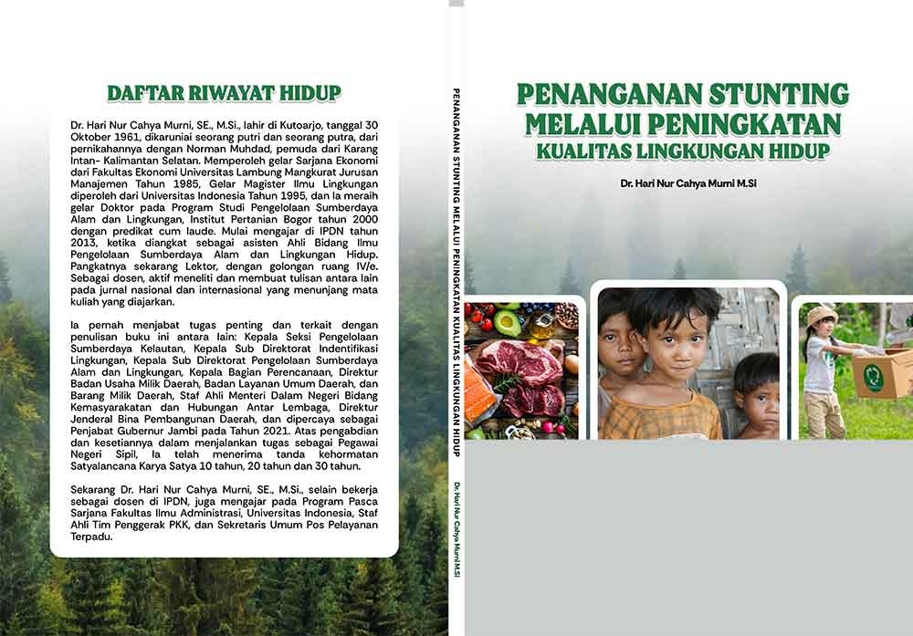 Sampul PENANGANAN STUNTING MELALUI PENINGKATAN KUALITAS LINGKUNGAN HIDUP