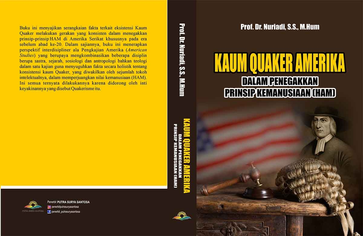 Sampul KAUM QUAKER AMERIKA: dalam Penegakkan Prinsip Kemanusiaan (HAM)