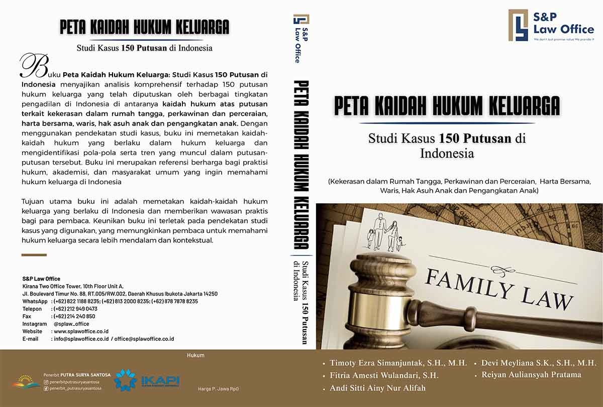 Sampul Peta Kaidah Hukum Keluarga: Studi Kasus 150 Putusan di Indonesia
